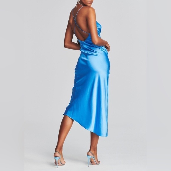 NWT SER.O.YA Emma Silk Dress Marina M - Picture 5 of 13